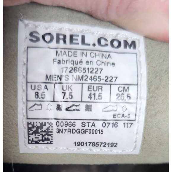 Sorel Men's Sz. 8.5 Madson Lace Wingtip Shoes Light Tan - Picture 4 of 7